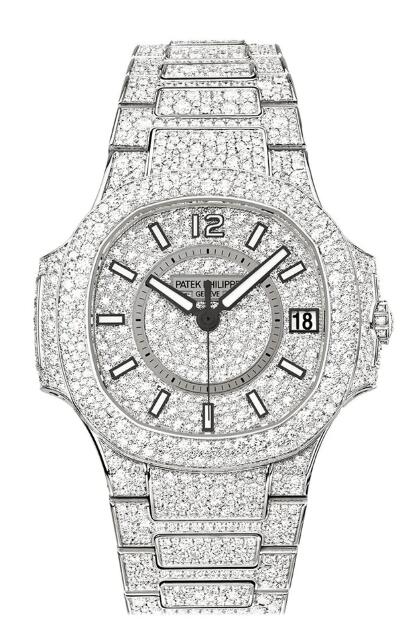 Replica Watch Patek Philippe Nautilus 7021 White Gold Diamond 7021/1G-001